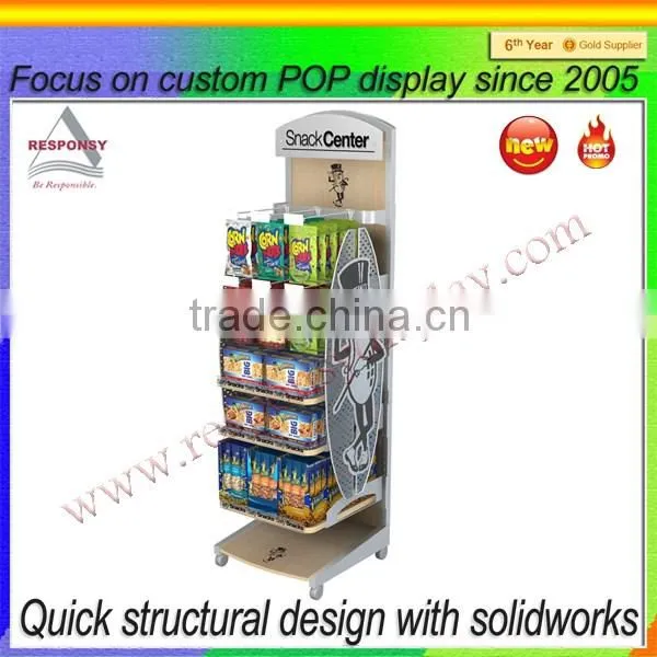 cute MDF custom tailored snack display rack