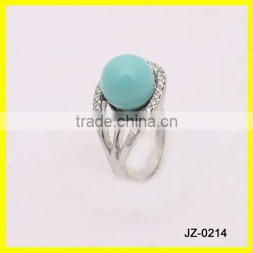 gold plating jewelry ring with crystal diamond of competitive price