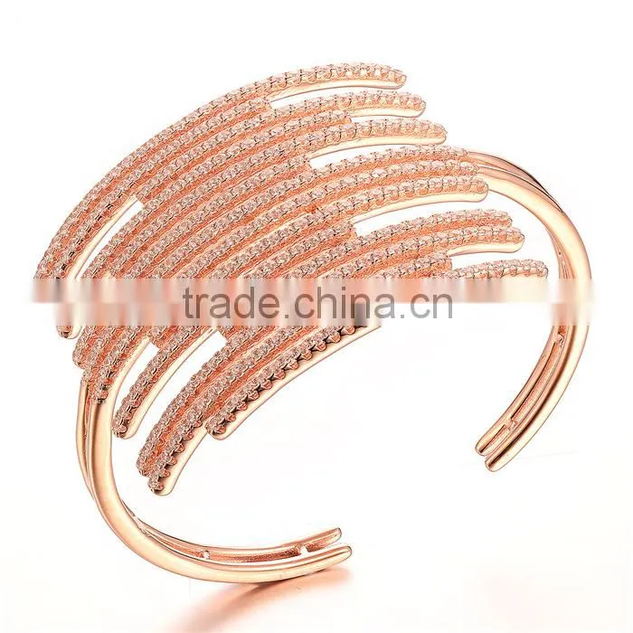 Gold Plated Jewelry Costume Gold Bangle For Ladies Jewelry Factory Direct FB055