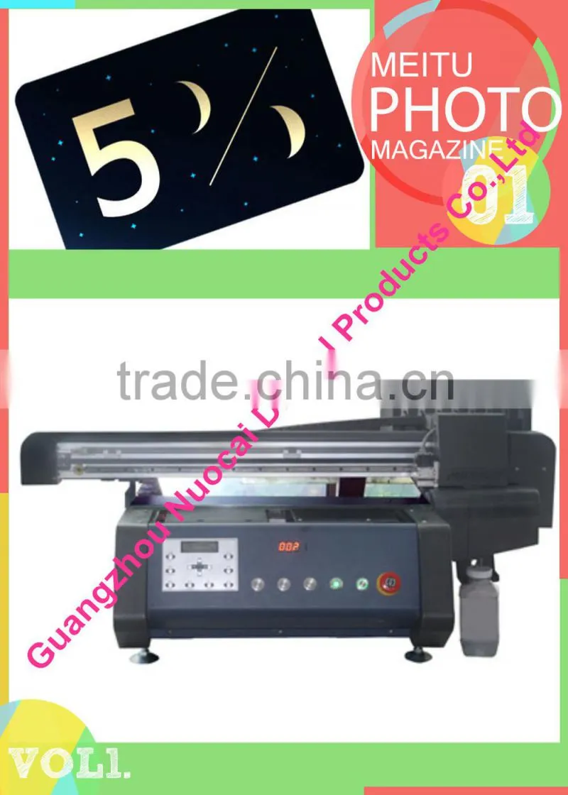 2014 New digital textile flatbed printing machine NC-0604 for plastice/ PVC card
