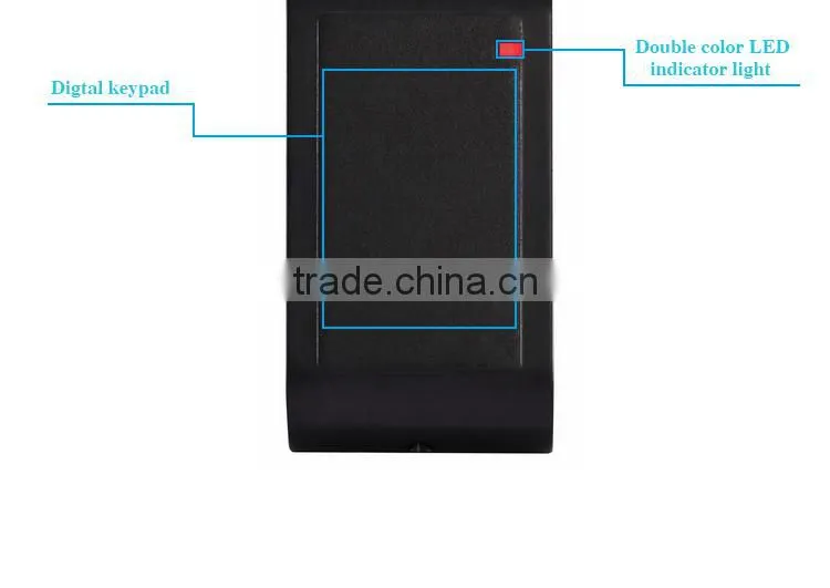 waterproof Metal Proximity 13.56Mhz Ic MF Card access control reader