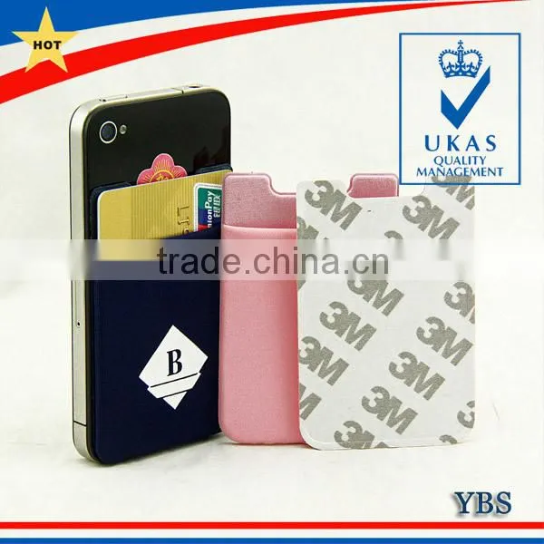 elastic fabric cellphone credit card holder