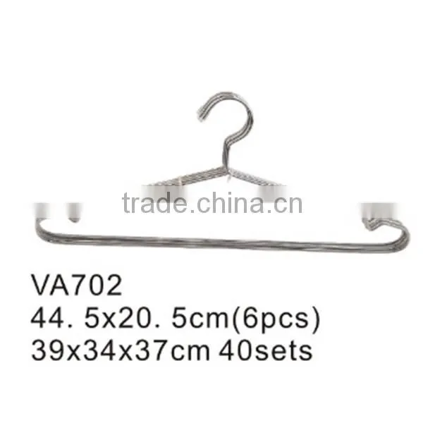 VA702 antique style firm stainless steel clothes hanger