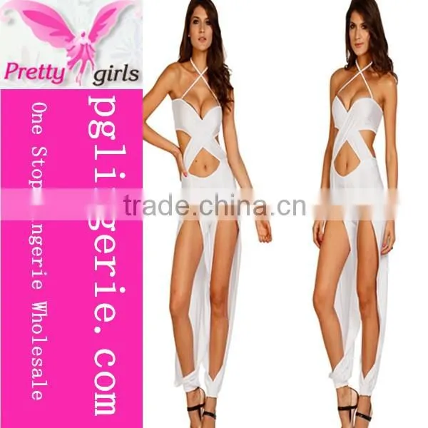 Women 2016 Backless Chiffon Jumpsuit