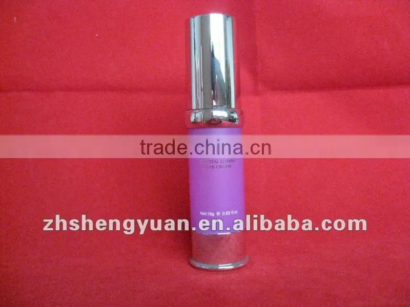 C1-3 30ML transparent airless lotion bottle with printing