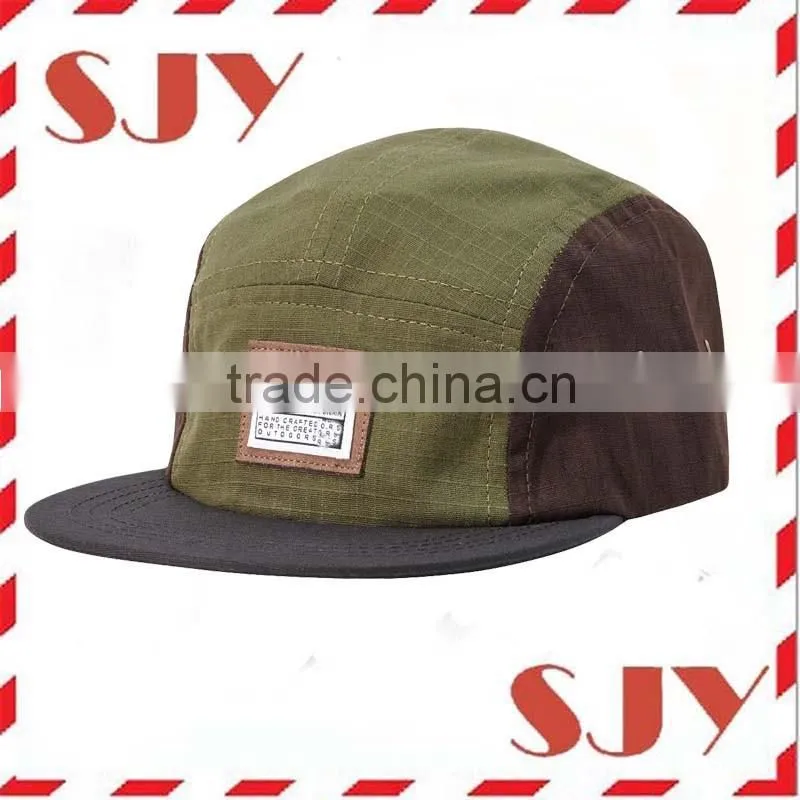 Custom embroidery logo 5 panel hat