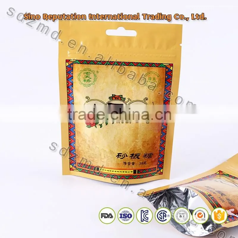plastic stand up pouch for tea for wholesale packaging bags