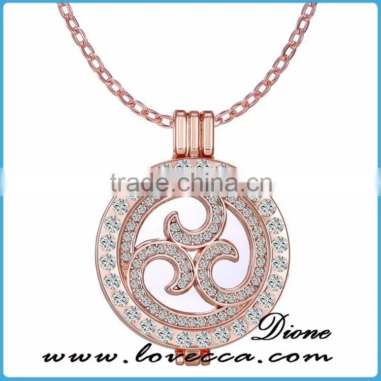 Best Selling Products 2016 Rose Gold Coin Holder Necklace