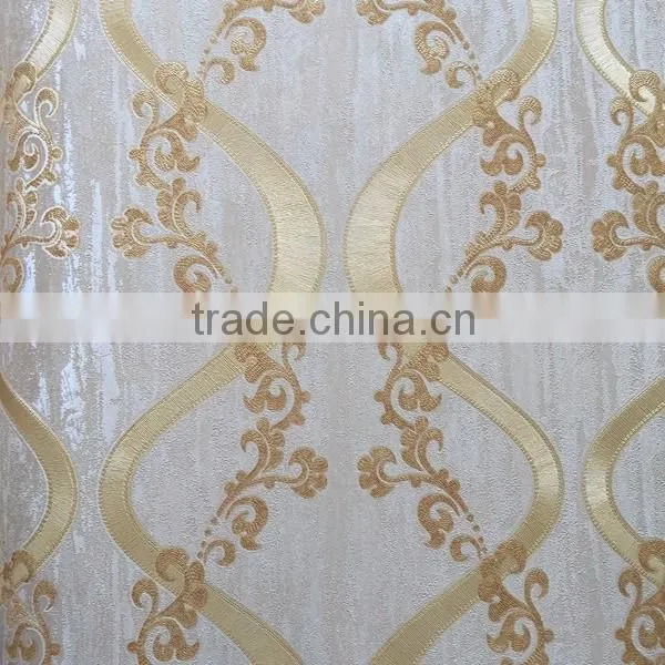 Fashion beautiful flower beauty Damask wallpaper for living room