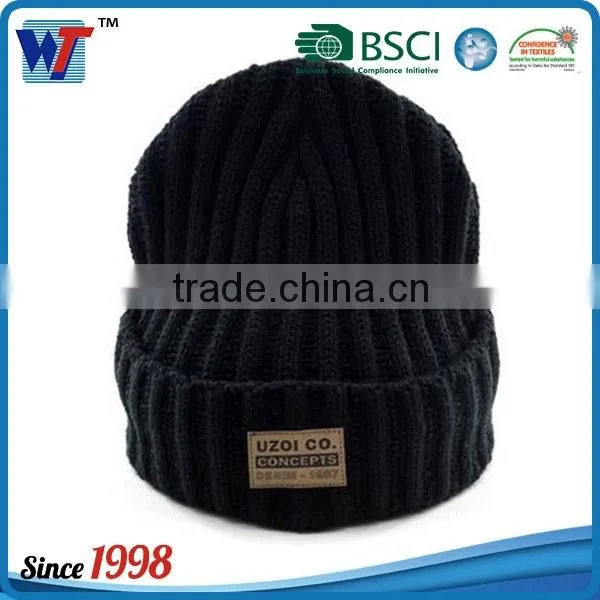 Wholesale Warm Cheap Price Acrylic Knitted Hat