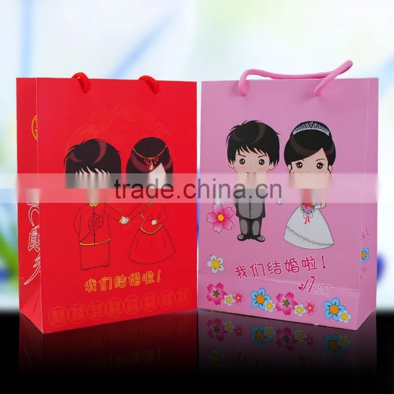 2015 Hottest Paper Gift Bag/Pape Bag with Self Adhesive/Christmas Gift Bag