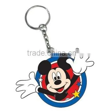 Customized logo promotion rubber keychain/ pvc custom keychain/metal keychain