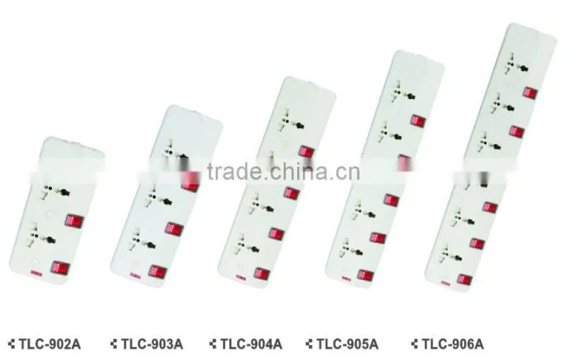 universal power strip with swithches