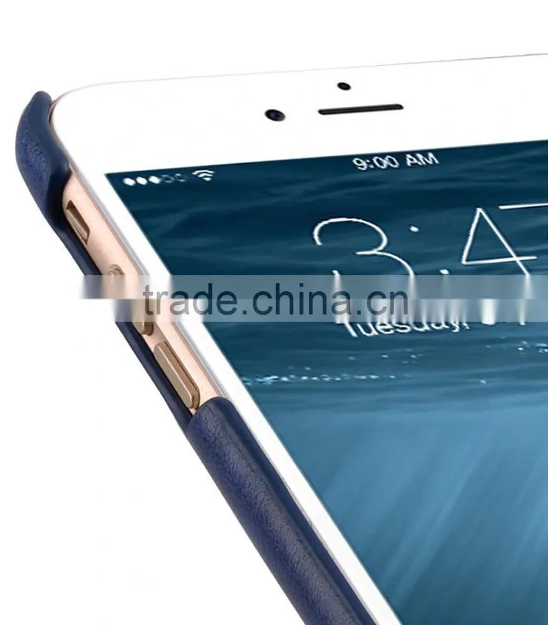 New Mini Smooth Snap Cover Blue PU Leather Case for Apple iPhone 7 Plus(5.5")