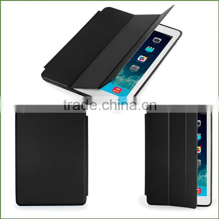 Smart Wake Sleep Function PC+PU Leather Case for iPad Air