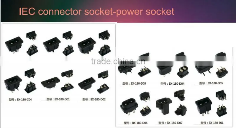 Snap in type power extension industrial socket power outlet 125V 15A
