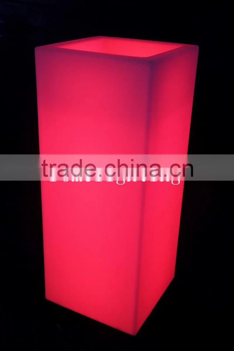 Plastic waterproof remote control light colorful lighting furniture square column