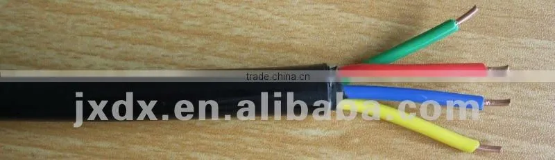 PVC insulated 4 core cable wire