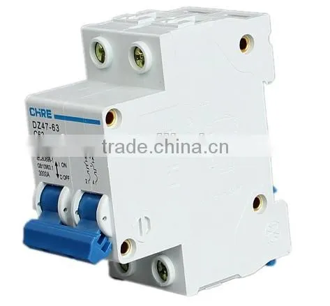 2P mini circuit breaker with high quality and best price DZ47-63