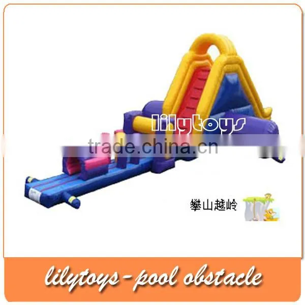 Inflatable water obstacle course, inflatable pool obstacle, water games