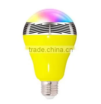 New Smart RGBW Wireless Bluetooth Speaker Bulb Music Playing Dimmable 12W E27 LED Bulb Light Lamp