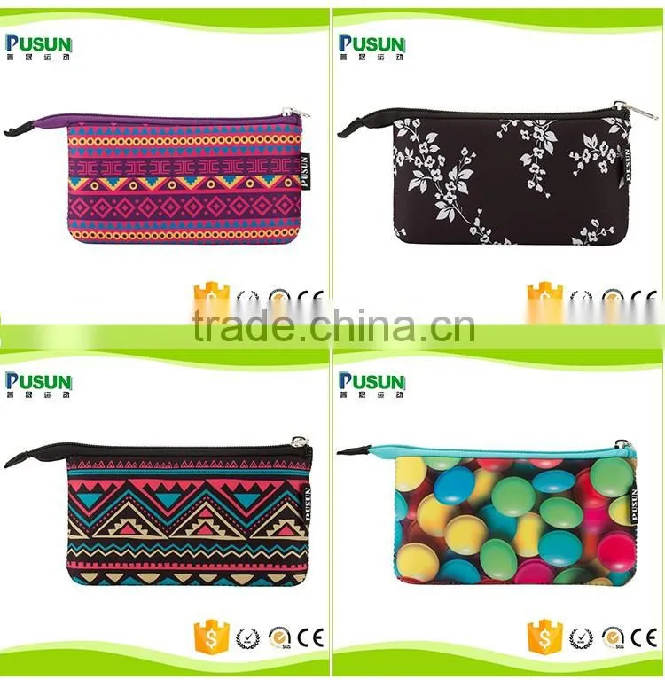 promotion fashion purple customized pencil case