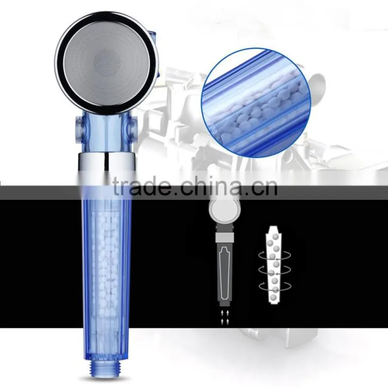 Transparent plastic Hand Shower Filter Head Rainfall Shower Head