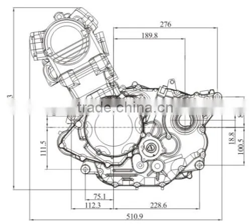 2016 most cost effective zongshen engines for atv 350cc with reverse gear