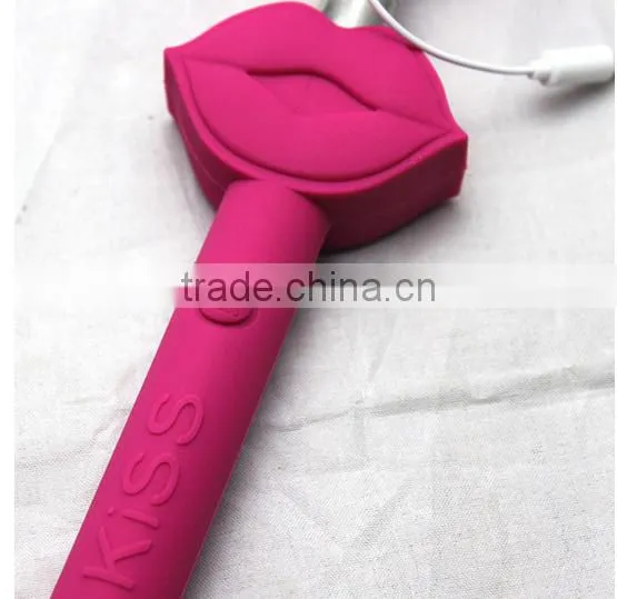 Lip Shaped Foldable Selfie Stick