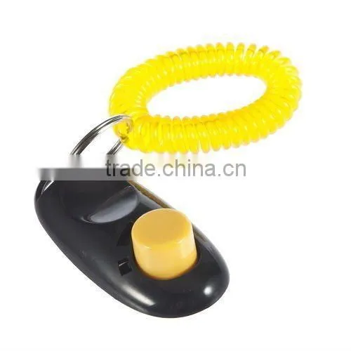 Dog Pet Click Clicker Training Trainer Aid Wrist Strap Colorful