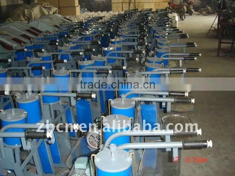 double barrels vacuum pump type milking machine