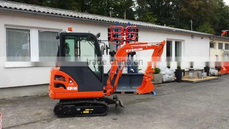 Everun brand ER18 mini Excavator with CE certificate