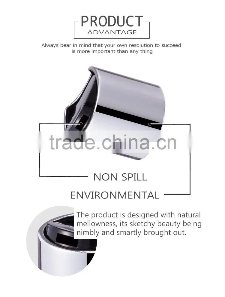 2016 China hot sell fashion aluminium-plastic flip top cap 20/410