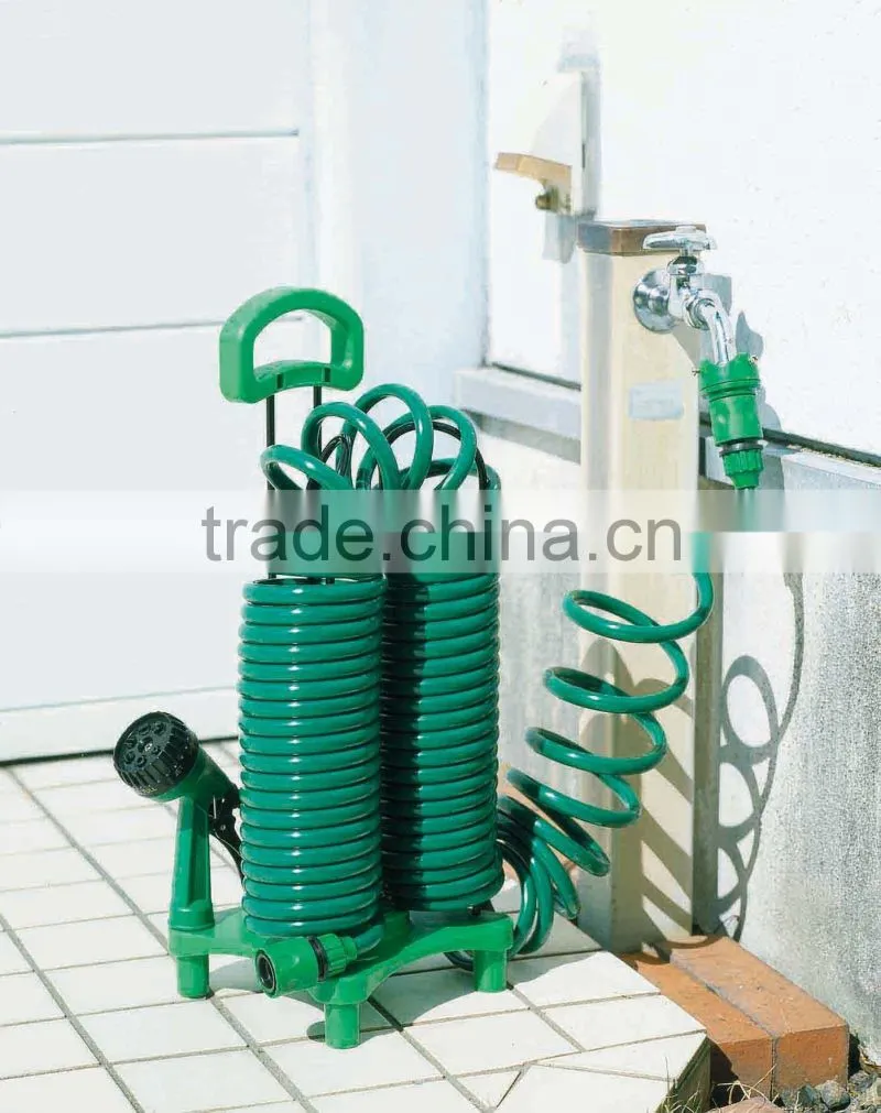 Garden Hose Reel For 12.5M PU/EVA Hose And 5-Patter Hose Spray