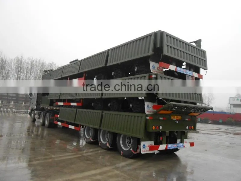 2 or 3 axles warehourse semi trailer goose neck semi trailer dolly semi trailer