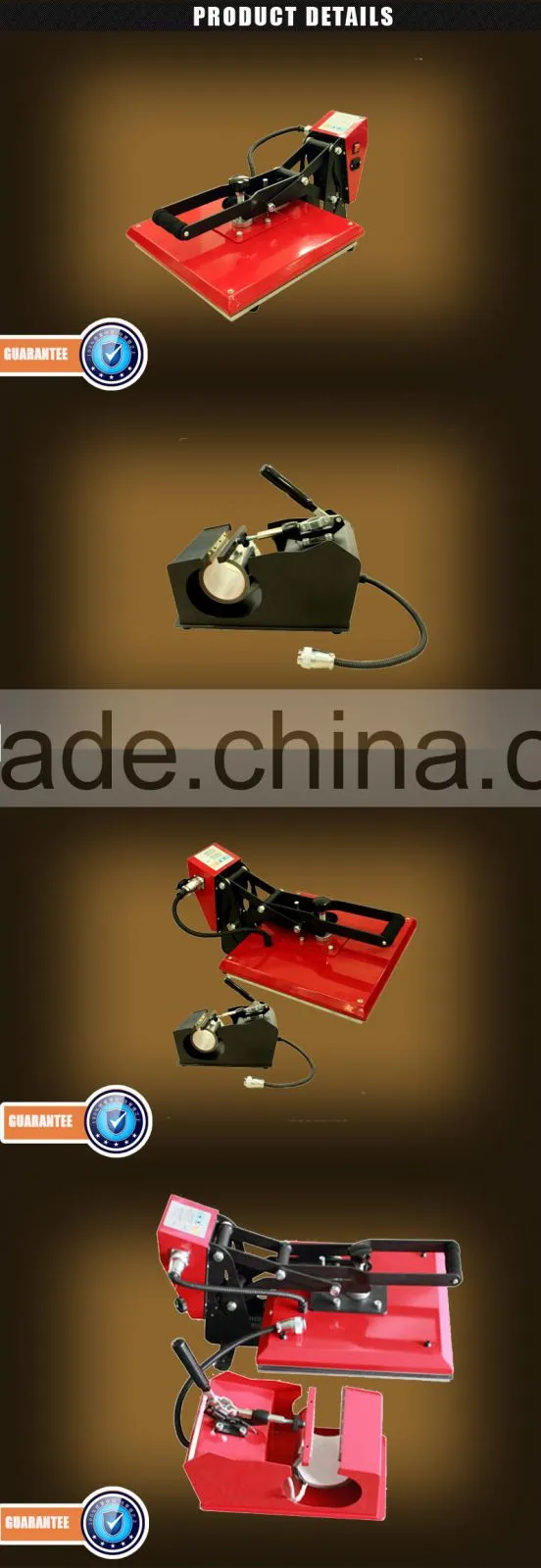 Auplex 2IN1 cn cotton polyester printing dress t-shirt heat press