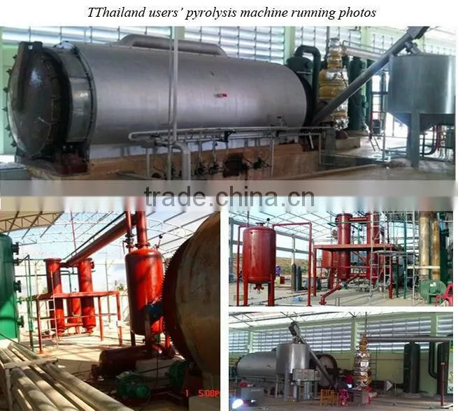 Zero Pollution ,High Oil Out And Long Service Time Pyrolysis Plant For Asia Market