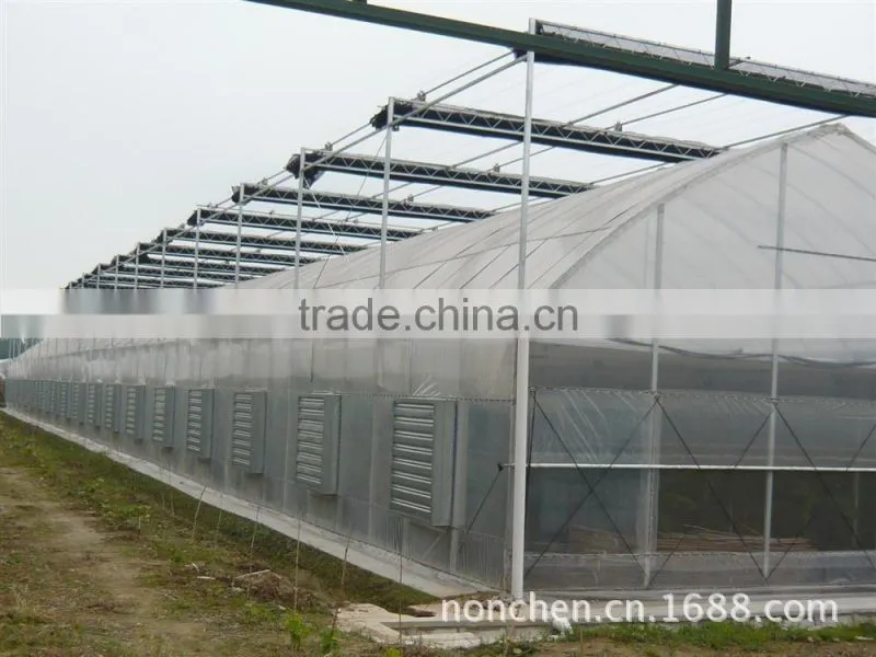 Precast low-cost durable film greenhouse