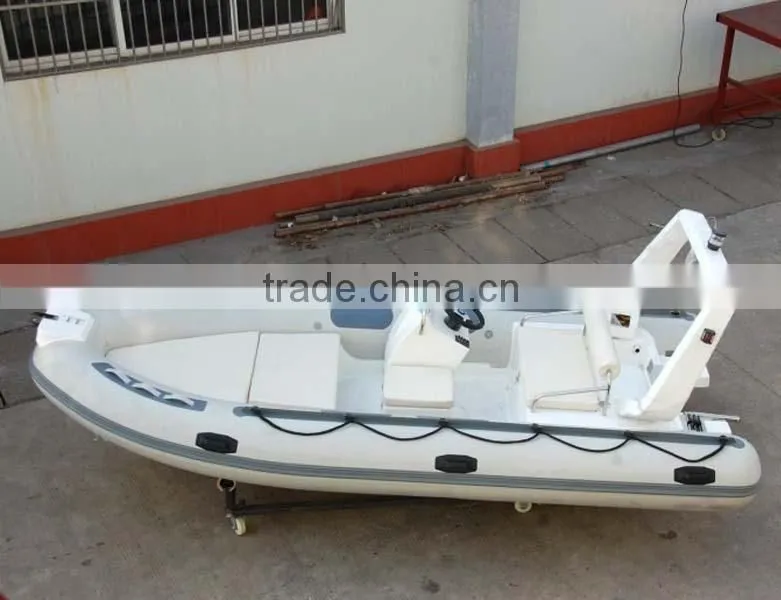 Rigid Inflatable Fiberglass Pontoon Boat
