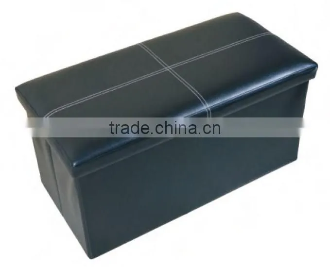 Wholesale High Quality PVC Foldable Storage Ottoman