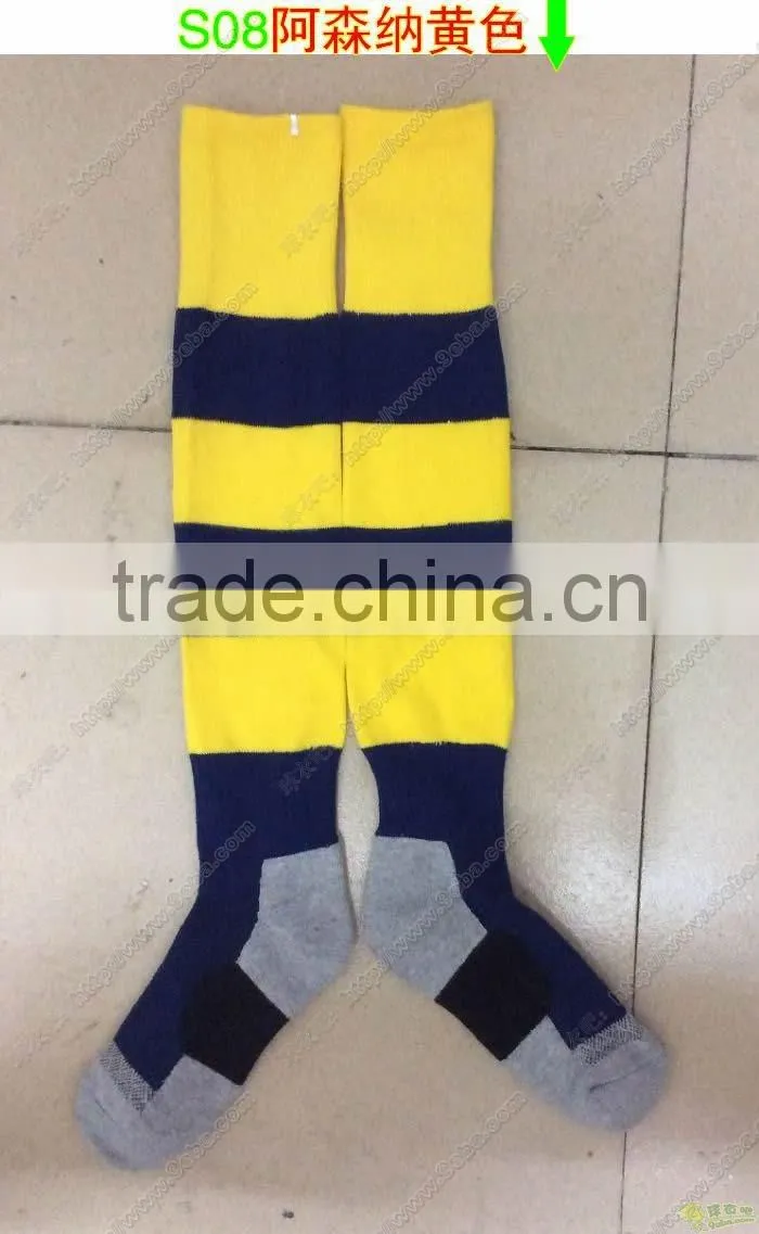 white long tube football socks/funny long football socks