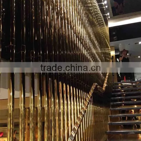 304 Mirror Gold Colored Stainless Steel Pipe and Tube