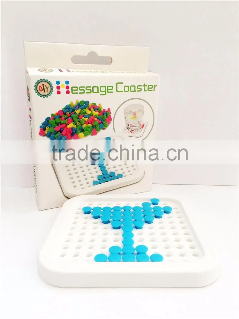 DIY Innovative Puzzle Games Interesting Skidproof & Perler Beads Coaster