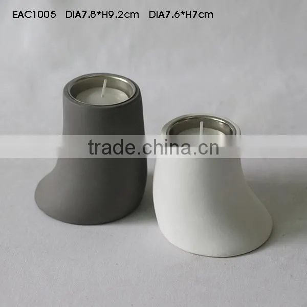 Carrara White Marble Candle Holder Candle Jar with Copper Lid