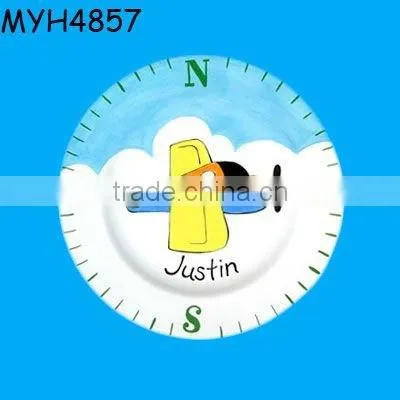 Creative ceramic compass design serving plate