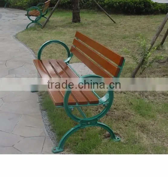 cast iron wood bench