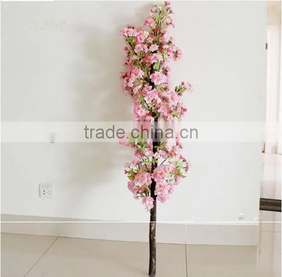 silk cherry blossom tree indoor decoration artificial cherry /sakura flower trees