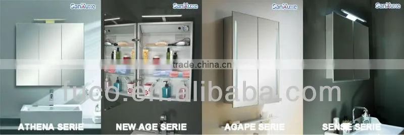 Bathroom mirror cabinet with light