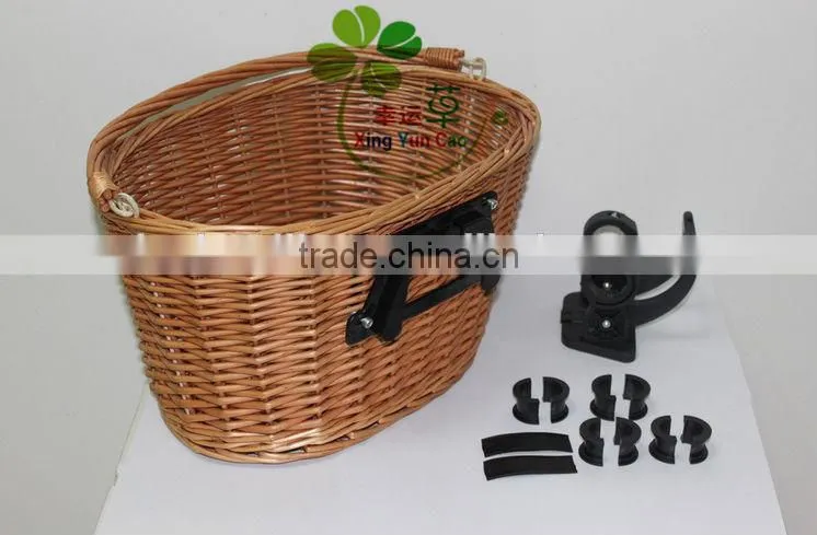 factory direct supply willow woven bicycle basket cheap shoping basket