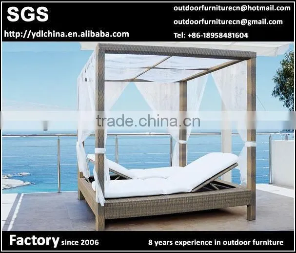 SGS HDPE rattan wicker outdoor cube garden set